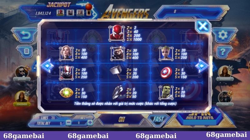 Bí quyết rinh jackpot Avengers Academy 68GB siêu đơn giản