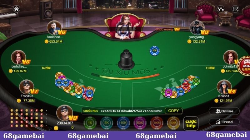 Phiên cược Tài Xỉu MD5 minh bạch