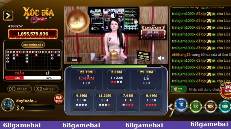 Phiên cược xóc đĩa được yêu thích